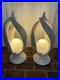 2_Sculptural_Flame_Helix_Table_Lamps_MCM_Art_Deco_Vtg_White_Sphere_Globe_22h_01_rel