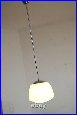 30er 40er 50er Lamp Lampe BAUHAUS Art Deco Opalglas Kandem Stil