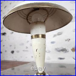 30s Art Deco Sheet Metal Mushroom Lamp
