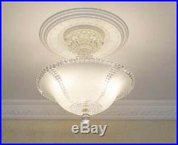 355 Vintage antique arT DEco Glass Ceiling Light Lamp Fixture Chandelier