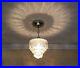 527b_Vintage_Antique_arT_Deco_Ceiling_Light_Lamp_Chrome_Fixture_Glass_Hall_Bath_01_xicg