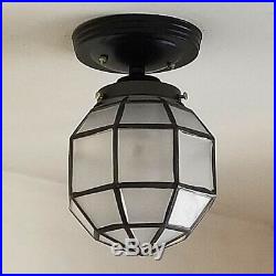 544b Vintage Antique ArT DEco Ceiling Light Lamp Fixture Fixture Porch Hall