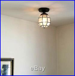544b Vintage Antique ArT DEco Ceiling Light Lamp Fixture Fixture Porch Hall