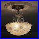588_Vintage_antique_Glass_Ceiling_Light_Lamp_Fixture_Chandelier_art_deco_cream_01_yu