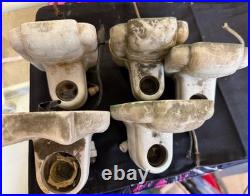 (5) Art Deco Porcelain Wall Sconce Paulding Electric Light Lamp Fixture