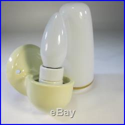 60er Lampe Art Deco Wagenfeld Lindner Design Wandlampe Keramik Bad Leuchte