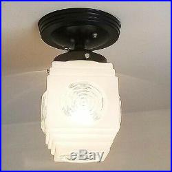 625b Vintage art deco 6 tiered Ceiling Light Lamp Fixture