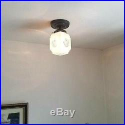625b Vintage art deco 6 tiered Ceiling Light Lamp Fixture