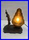 ANTIQUE_ART_DECO_Bronze_NATIVE_AMERICAN_STATUE_BEEHIVE_SATIN_GLASS_SHADE_LAMP_01_yxj