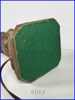 ANTIQUE ART DECO LA BELLE JOAN of ARC-SPELTER LAMP MISSING SHADES