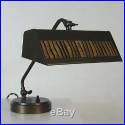 ART DECO Bauhaus Bronzed PIANO LAMP Table Lamp BEDSIDE LAMP MOOD LAMP 1930s