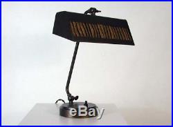 ART DECO Bauhaus Bronzed PIANO LAMP Table Lamp BEDSIDE LAMP MOOD LAMP 1930s