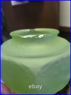 ART DECO Elephant Frankart/Spelter Lamp No 186 Uranium Shade Working