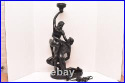 ART Deco Style Dancers 27 Tall Table Lamp Acrobat Sculpture Nude Woman Figural