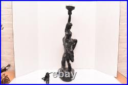 ART Deco Style Dancers 27 Tall Table Lamp Acrobat Sculpture Nude Woman Figural