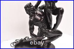 ART Deco Style Dancers 27 Tall Table Lamp Acrobat Sculpture Nude Woman Figural