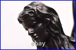 ART Deco Style Dancers 27 Tall Table Lamp Acrobat Sculpture Nude Woman Figural