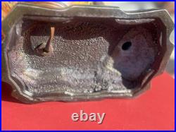 ART NOVEAU ART DECO Boudoir LAMP VINTAGE 1930s with Czech End of Day Shade