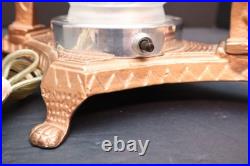 ATQ Frankart Art Style Art Deco Nudes Lady Woman Dancers Flame Glass Globe Lamp