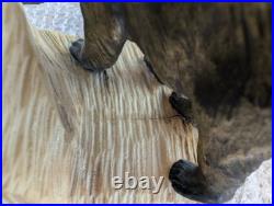 AUTHENTIC! Antique Polar Bear on Iceberg NIGHTLIGHT Lamp Alabaster ART DECO