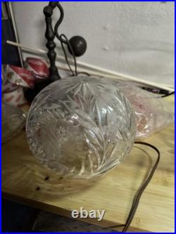 A Beautiful Antique Glass Mushroom Lamp, Art Deco Circa 1930