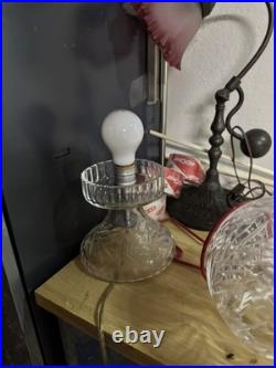 A Beautiful Antique Glass Mushroom Lamp, Art Deco Circa 1930