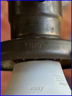 A Pair of Pat. Dated Dec 24.12 UNO Original Glass Shade Art Deco Boudoir Lamps