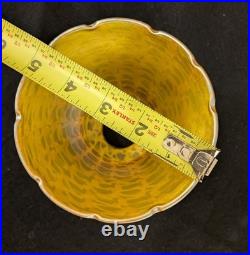 A Rare Beautiful Quezal Fish Scale Art Glass Shade