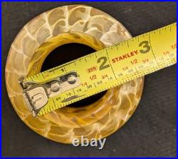 A Rare Beautiful Quezal Fish Scale Art Glass Shade