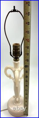 Aladdin Alicite table lamp uranium glass GLOWS MCM Mid Century Art Deco