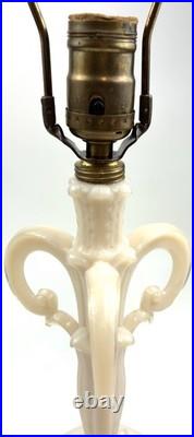 Aladdin Alicite table lamp uranium glass GLOWS MCM Mid Century Art Deco