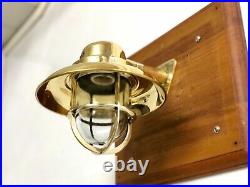 Alley Patio Wall Art Deco Brass Wiska Old Lamp Fixture with Copper Shade