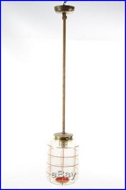 Alte Hängelampe, 40er Jahre Lampe, Wohnzimmerlampe Art Deco Deckenlampe