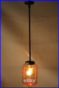 Alte Hängelampe, 40er Jahre Lampe, Wohnzimmerlampe Art Deco Deckenlampe