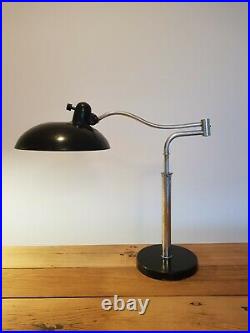 Alte Original Kaiser Idell Bauhaus Art Deco C. Dell Schreibtisch Lampe Leuchte