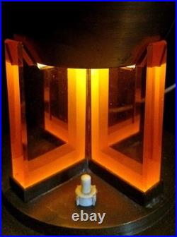 American Art Deco Machine Age Bronze Torchiere Uplight Lamp C. 1935