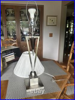 Anthony of California Modernism Geometric Art Deco Style Table Lamp withShade
