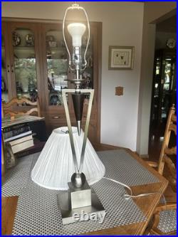 Anthony of California Modernism Geometric Art Deco Style Table Lamp withShade