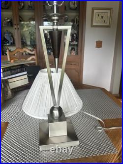 Anthony of California Modernism Geometric Art Deco Style Table Lamp withShade
