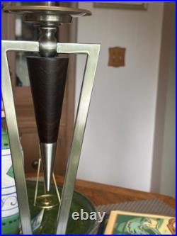 Anthony of California Modernism Geometric Art Deco Style Table Lamp withShade
