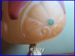 Antiique Reverse Painted Art Deco Petite Lamp Antiique Reverse Painted Art Deco Petite Lamp