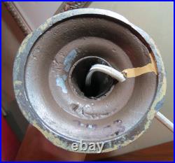 Antiique Reverse Painted Art Deco Petite Lamp