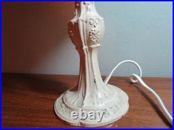 Antiique Reverse Painted Art Deco Petite Lamp