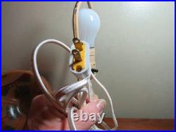 Antiique Reverse Painted Art Deco Petite Lamp