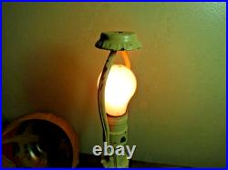 Antiique Reverse Painted Art Deco Petite Lamp