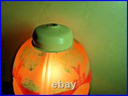 Antiique Reverse Painted Art Deco Petite Lamp