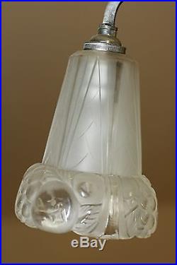 Antike original Art Deco Lampe aus Frankreich, J. Robert, um 1925