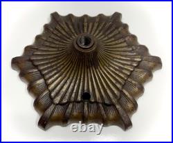 Antique 1910s 1920s Cast Iron Art Deco Nouveau Table Desk Lamp Light Base Part