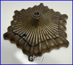 Antique 1910s 1920s Cast Iron Art Deco Nouveau Table Desk Lamp Light Base Part