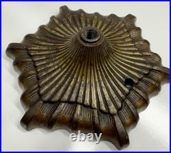 Antique 1910s 1920s Cast Iron Art Deco Nouveau Table Desk Lamp Light Base Part